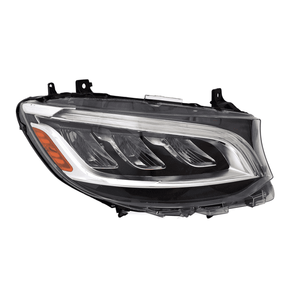 KarParts360 For Mercedes-Benz Sprinter 3500/Sprinter 4500 2019 2020 2021 2022 Headlight Assembly Passenger Side | Clear Lens | LED | PP-TD Plastic Housing | With Bulbs | For MB2503268 | 9109068600