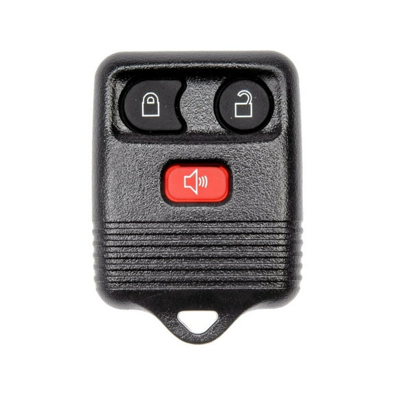 KarParts360 For Mercury Cougar 1999 2000 2001 2002 Keyless Remote Case | Plastic Material | Black | Lock/Unlock/Panic Button Functions | 3 Buttons | Replacement For 2L3T-15K601-AA, 2L3T-15K601-AB