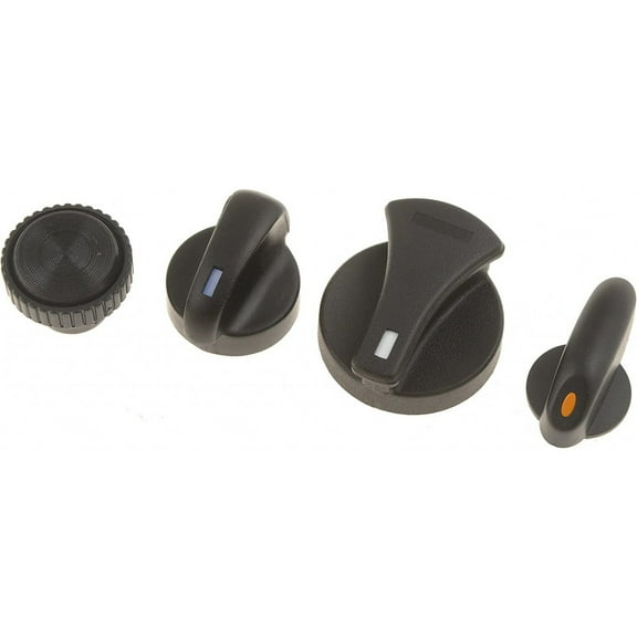 KarParts360 For Mercury Mountaineer 1997 98 99 00 2001 Control Knob | Black | Plastic | Push On | Regular Grade | HVAC Control Functions | Push On Mounting | Replacement For E5TZ11666A, E6DZ18519