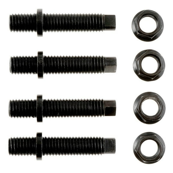 KarParts360 For Mercury Mountaineer 1998 1999 2000 2001 Exhaust Stud Set | Steel | Black | 9.8 Bolt Grade | Dog Point Fastener | 12MM End Stud Thread Diameter | Replacement For 388718-S2, 388718-S2