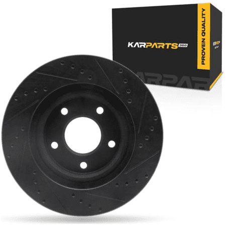 KarParts360 For Mitsubishi ASX 2013 2014 2015 Disc Brake Rotor | Black | 69 Millimeters / 2.72 Inches Center Hole Diameter | 26 Millimeters / 1.02 Inches Nominal Thickness | 5 Stud/Lug Hole
