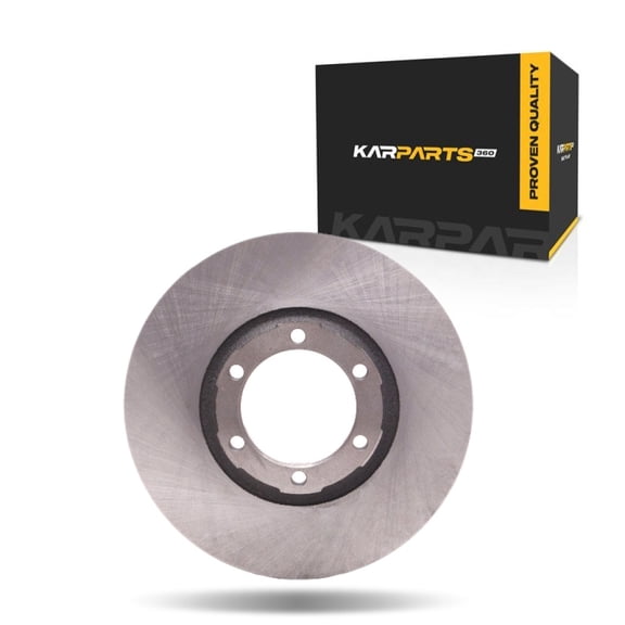 KarParts360 For Mitsubishi Mighty Max 1990-1996 Brake Rotor Front | Cast Iron | Vented | Rotors Only Design | 104 Millimeters/4.09 Inches Bolt Circle | 6 Lug Holes