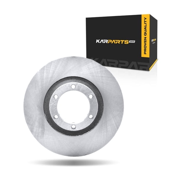KarParts360 For Mitsubishi Mighty Max 1990 91 92 93 1994 Brake Rotor Front | Cast Iron | Vented | Rotors Only Design | 108 Millimeters/4.25 Inches Bolt Circle | 6 Lug Holes