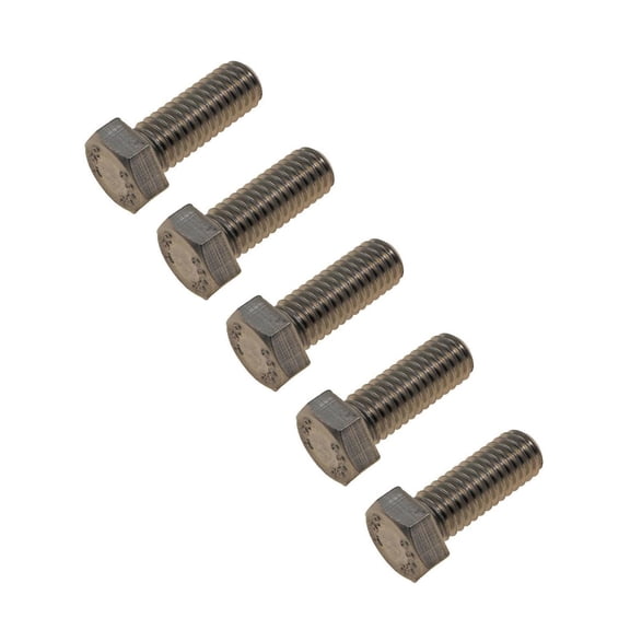 KarParts360 Multi-Purpose Bolt | 5 Pieces | Stainless Steel Material | Zinc Finish | Silver Color | Hex Head Drive Type