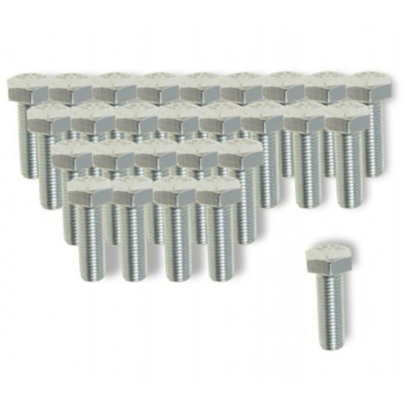 KarParts360 Multi Purpose Bolt | Steel | Zinc | Silver | Hex Head Drive | Heat Hardened | 5/16-24 By 1 Callout Size