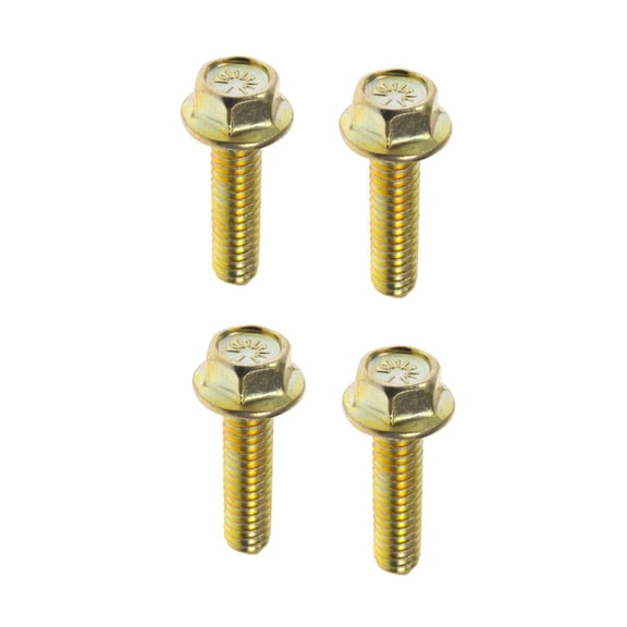 KarParts360 Multi-Purpose Bolts | Steel Material | Yellow Zinc Finish | Yellow Zinc | Hex Head Drive Type | Flange Type | Extra Fine Thread | 8 Bolt Grade
