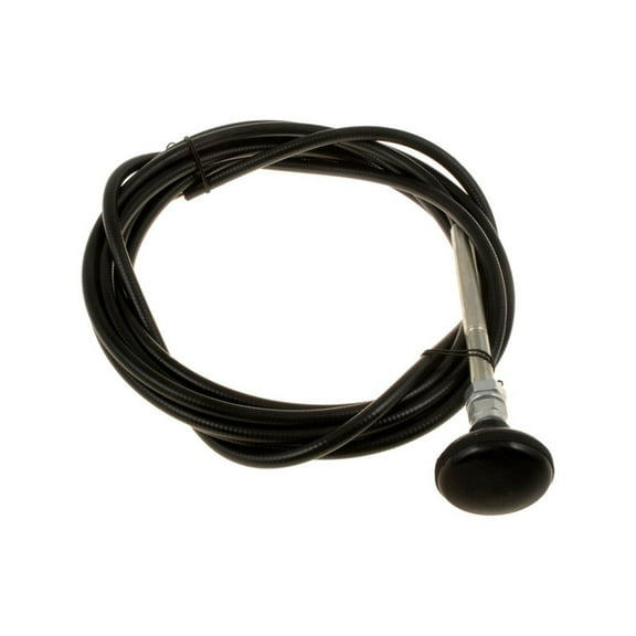 KarParts360 Multi-Purpose Control Cable | Metal Cable | Plastic Knob Material | Black | Push-pull Mounting Type