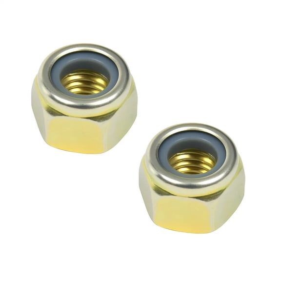 KarParts360 Multi-Purpose Nuts | Zinc Clear | Coarse Thread Type | 3/8-16 Thread Size | 3/8-16 Inches Callout Size