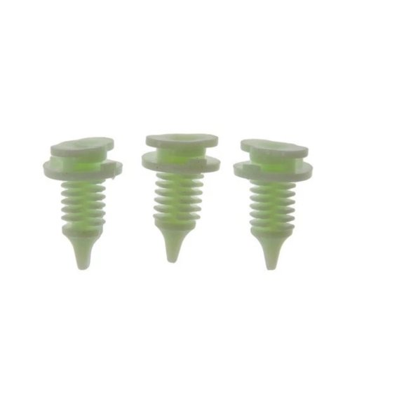 KarParts360 Multi-Purpose Retainer | Plastic Material | White | Interior Panel Push Retainers Fastener | 0.57 Inches Fastener Head Diameter | 0.5 Inches Head Diameter | 3 Pieces | 20298365, 6013122