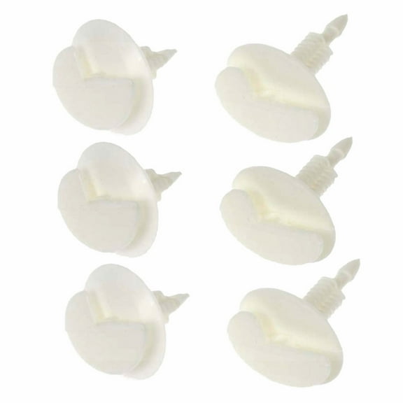 KarParts360 Multi-Purpose Retainer | Trim Panel Retainer | Black | Nylon; Plastic | 3/4 Inches Length | 1 Inches Fastener Head Diameter | 7/25 Inches Fastener Hole Size