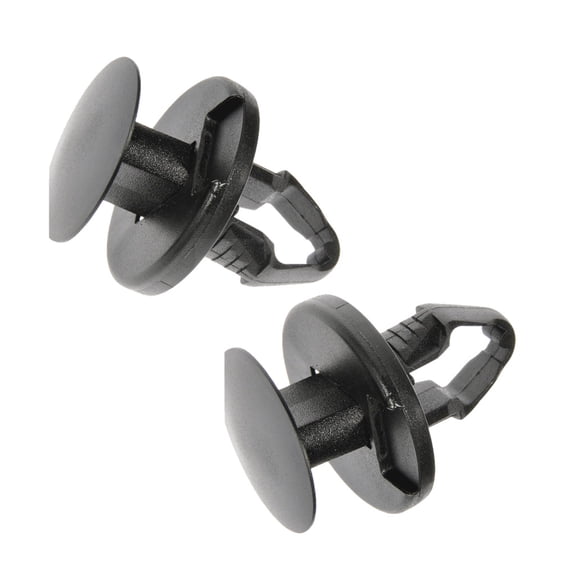 KarParts360 Multi-Purpose Retainers | Nylon, Plastic Material | Black | Push Fastener | 0.390 Inches Fastener Hole Size | 0.31 Inches Shaft Diameter | 2 Pieces | Replacement For 15296830