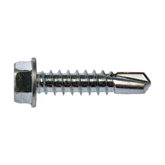 KarParts360 Multi-Purpose Screw | Steel Material | Chrome Finish | Hex Drive Style | Hex Head Screw | Zinc Fastener Plating | 50 pieces