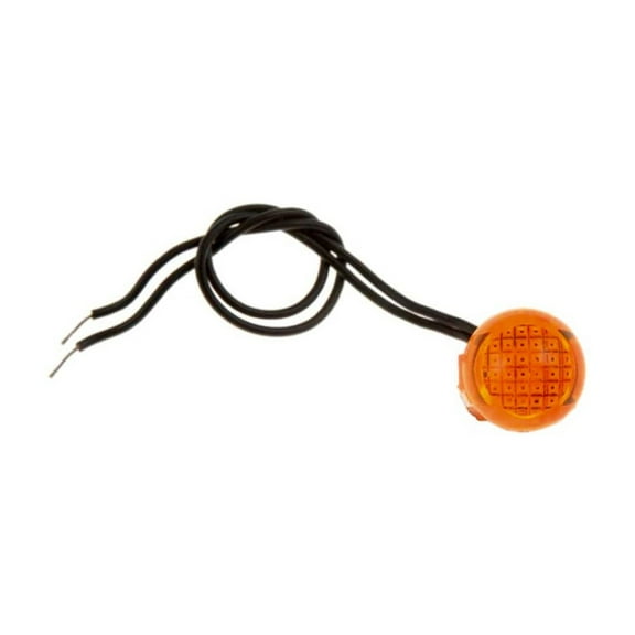 KarParts360 Multi-Purpose Warning Light | Amber Lens Color | LED Bulb Technology | Plastic Lens Material | Pressure Fit Attachment Method | Amber Illumination Color