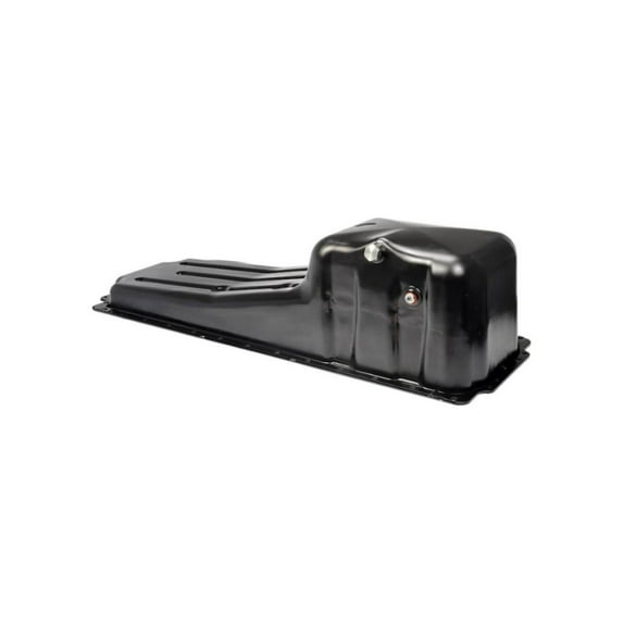 KarParts360 For Navistar 9900i SFA/9900ix SFA 2001 2002 Engine Oil Pan | Steel Material | Black | 1x18 Drain Thread Size | Rear Sump Location | 44 qt Capacity | Replacement For 3030257, 3031959