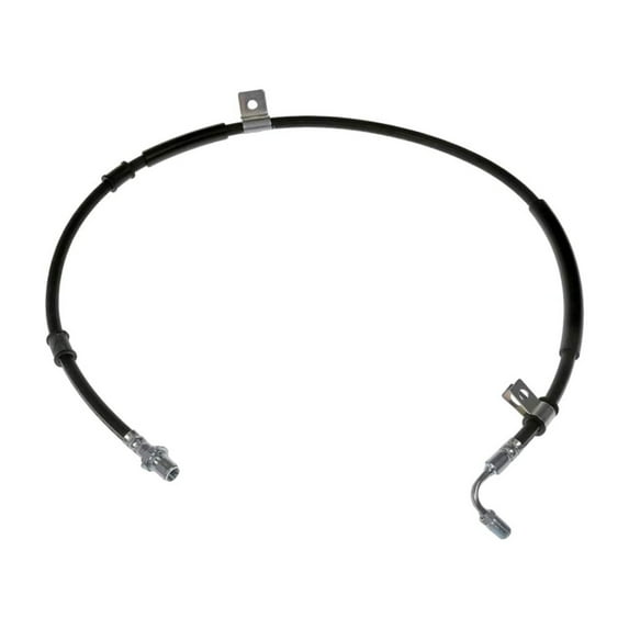 KarParts360 For Navistar MV607 2020 Brake Hydraulic Hose | Stamped Steel Bracket | Black | Treated Steel End 1&2 Fitting | Male End 1 & Female End 2 Fitting Type | Replacement For 3823326C2, 3870902C