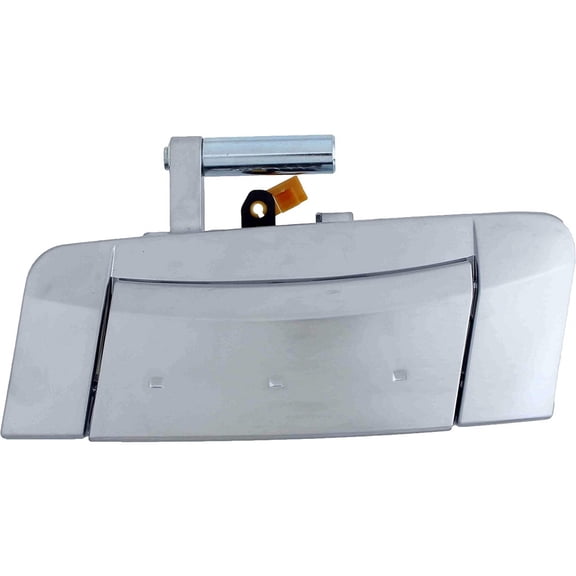 KarParts360 For Nissan 350Z 2003-2009 Exterior Door Handle | Metal; Plastic | Smooth Silver | Key Lock Hole | Excluded Key Pad | Excluded Keys | Replacement For 80606CD001, 80606CD00A