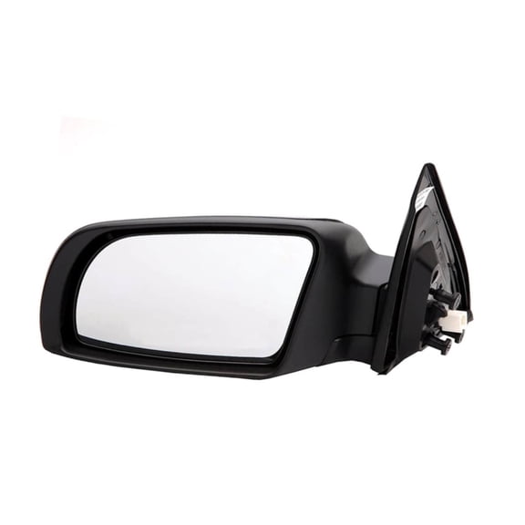 KarParts360 For Nissan Altima 2007 08 09 10 11 2012 Door Mirror Driver Side | Black Housing | Plastic | Paint to Match | Electric Adjustment | Screws Attachment | Powered Mirror | Rectangular Glass