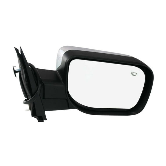 KarParts360 For Nissan Armada 2005-2015 Door Mirror Passenger Side | Power | Foldaway | Heated | Black | W/Chrome Cover | Convex | SE/SL/SV Model 6 Pin/5 Wire | Replacement For NI1321172 | 96301ZC20A