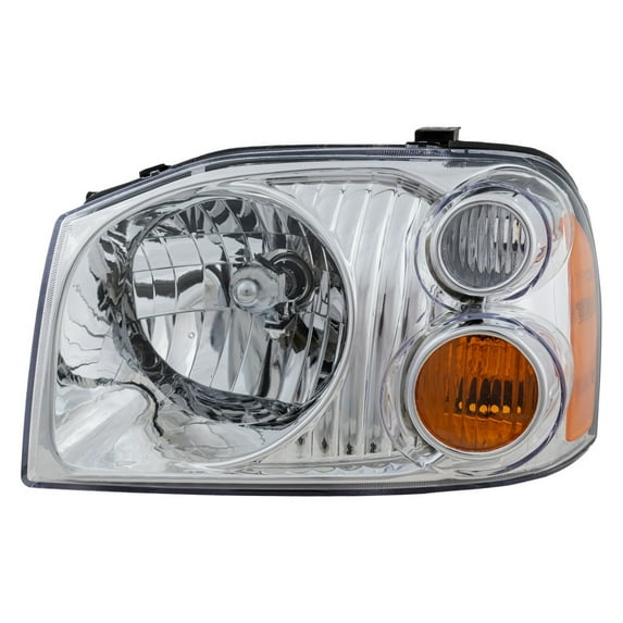 KarParts360 For Nissan Frontier 2001 2002 2003 2004 Headlight Assembly Driver Side | Composite | With Bulbs | Clear Lens | Black Housing | With Aluminized Bezel | XE Model | For NI2502130 | 260608Z32