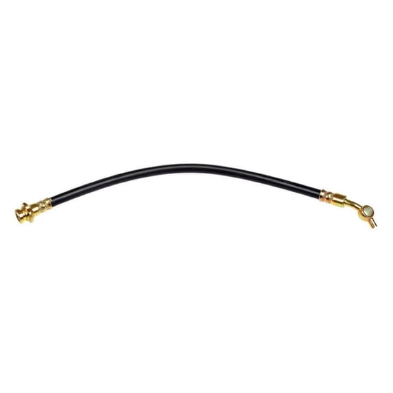 KarParts360 For Nissan Frontier 2002 2003 2004 Brake Hose | EPDM Rubber | Black | Flexible Hose | Banjo End 1 | Treated Steel End 1 | 14.38 Inches Axis 1 Length | Replacement For 46210-8Z400