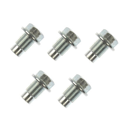 KarParts360 For Nissan GT-R 2023 2024 Oil Drain Plug | Silver Color | Steel Material | 5.8 Bolt Grade | Conventional Drain Method | Replacement For 9247-12101, 11128-01M00