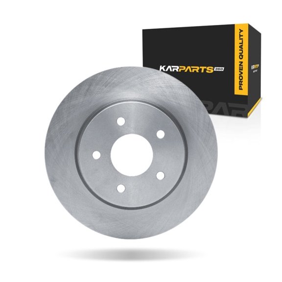 KarParts360 For Nissan Leaf/Rogue 2018-2025 Disc Brake Rotor Rear | Cast Iron | 68 Millimeters/2.68 Inches Center Hole Diameter | 14 Millimeters/0.55 Inches Discard Thickness | 5 Stud/Lug Hole