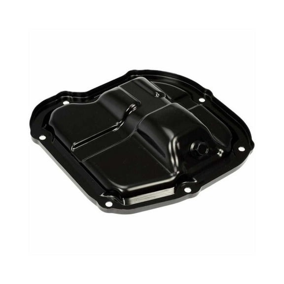 KarParts360 For Nissan March 2012-2020 Engine Oil Pan | Steel Material | Black | 4.7 Qt. Capacity | M12-1.25 Drain Thread Size | 1.4 Inches Maximum Depth | 0.53 Inches Minimum Depth | For 111103HC1A