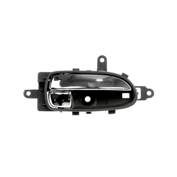 KarParts360 For Nissan Maxima 2009 10 11 12 13 2014 Interior Door Handle Driver Side | Front Or Rear | Gray Housing | Plastic | Chrome Lever | Clip-on And Screw On Attachment Type | Irregular Shape