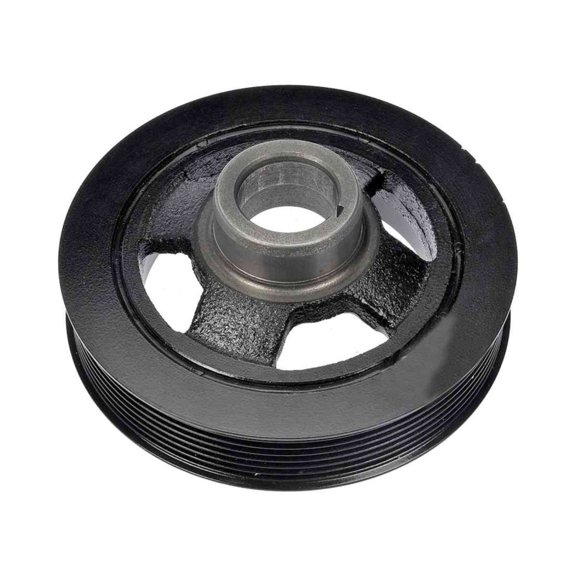 KarParts360 For Nissan Maxima/Murano 2009-2020 Harmonic Balancer | Black Color | Serpentine Drive Belt Type | Keyway Type | 58.3 Millimeters Depth | Replacement For 123033WS0A, 12303JA10A