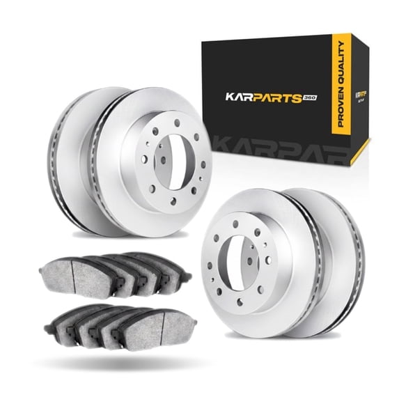 KarParts360 For Nissan NV200/NV350 Urvan 2019 2020 2021 Brake Rotor Set | Front and Rear | Cast Iron Rotor | Performance / Racing Driving Style | Plain Rotor Style