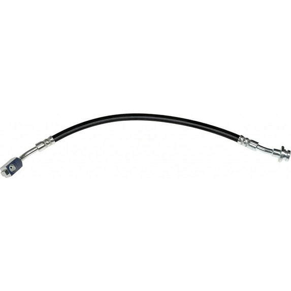 KarParts360 For Nissan Pathfinder 1990 91 92 93 94 1995 Brake Hose | Black | EPDM Rubber | Flexible Hose | Banjo End 1 | Treated Steel End 1 | 13.5 Inches Axis 1 Length | For 46211-31G11, 46211-4S000