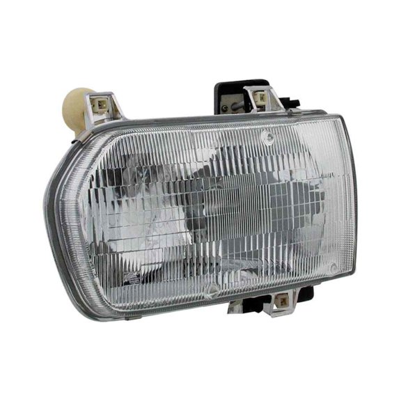 KarParts360 For Nissan Pathfinder 1996 1997 1998 1999 Headlight Driver Side | Clear Lens | Plastic Material | 12.8 Volts Direct Current | With Bulbs | Replacement For 260600W025, 260600W026