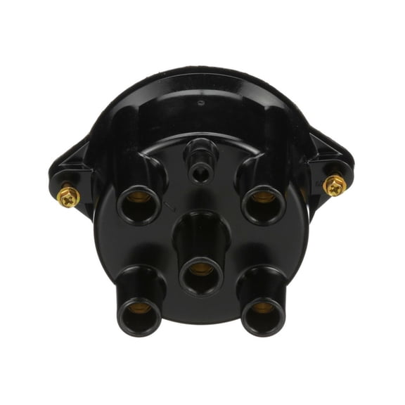 KarParts360 For Nissan Pickup 1995 1996 Distributor Cap Top | Brass | Screw Attachment Method | Top Tower Position | 5 Terminal Quantity | Distributor Vent | Replacement For 3332164B10, 2216240F00