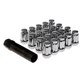 KarParts360 For Nissan Rogue/Versa/Sentra 2015-2023 Wheel Lock Set | Steel | Chrome | Regular Grade | 5 Bolt Grade | External Lock Design | Clockwise Thread