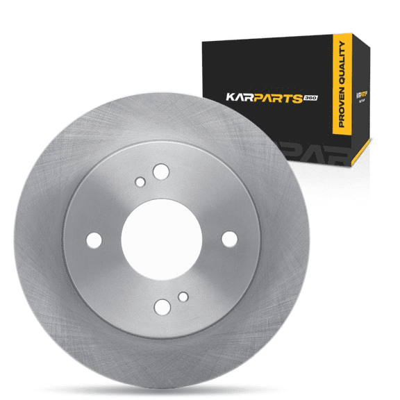 KarParts360 For Nissan Stanza 1990 1991 1992 Disc Brake Rotor | 10 Millimeters / 0.39 Inches Nominal Thickness | 258 Millimeters / 10.16 Inches Outside Diameter | 4 Stud/Lug Hole
