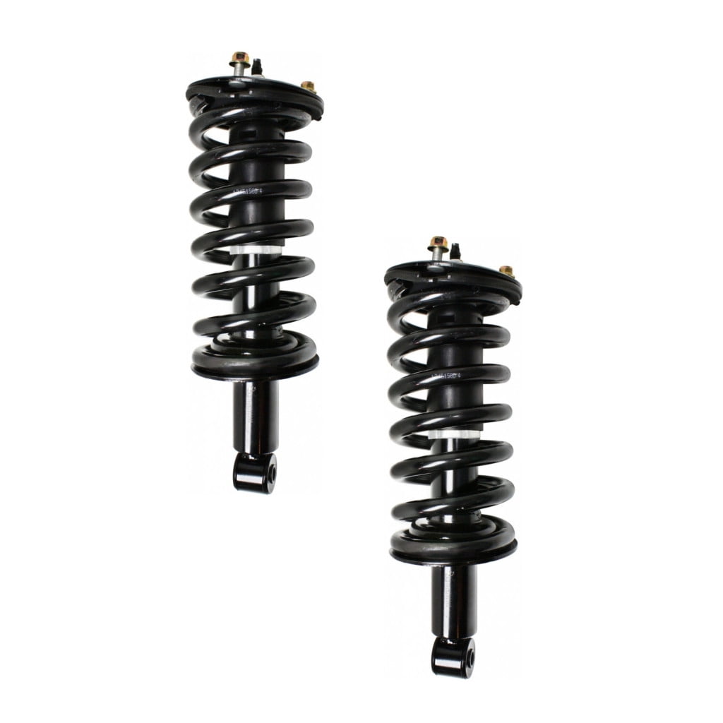 KarParts360 For Nissan Titan 2004-2013 Strut Assembly Driver And Passenger Side | Pair | Front | Black | w/Coil Spring | Twin-Tube | Loaded Strut | Replacement For 561107S326, E61109FE4B