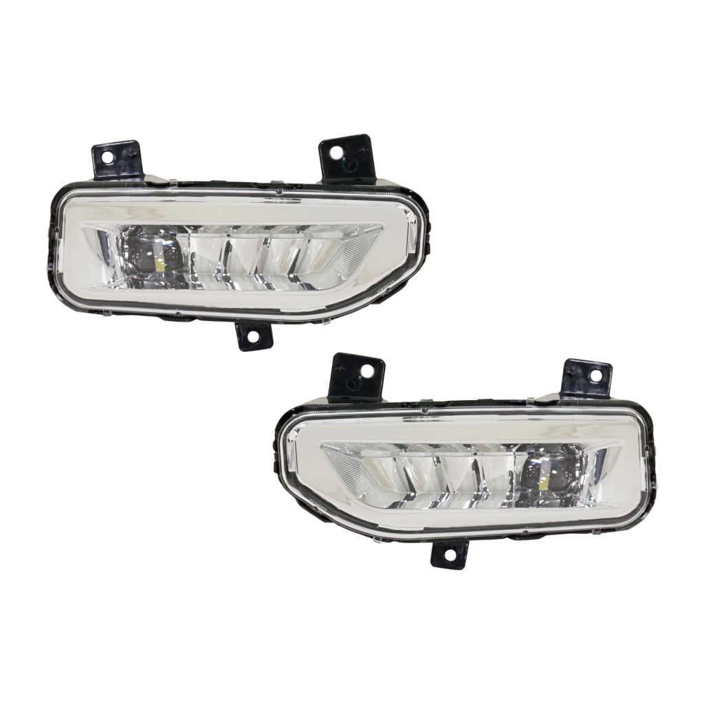 KarParts360 For Nissan Titan 2017 18 19 20 21 2022 Fog Light Assembly Driver And Passenger Side | Pair | Front | CAPA Certified | Clear Lens | With Bulb | NI2592141, NI2592141C, NI2593141, NI2593141C