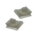 thumbnail image 1 of KarParts360 For Nissan X-Trail 2005 2006 Fender Liner Retainers | Plastic Material | White | Open End Design | Rectangular Shape | Clockwise Right Thread Direction | 2 Pieces | For 76882-0M000, 1 of 4