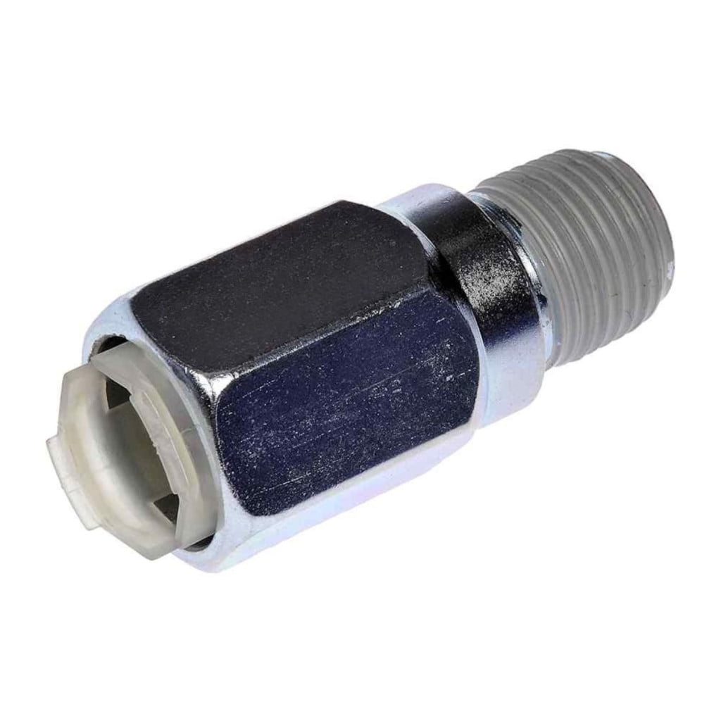KarParts360 For Oldsmobile Aurora 2001 2002 2003 Hose Connector | Steel | Quick Disconnect End 1 Type | Male Thread End 2 Type | Straight Fitting Angle | Quick Connect System | For 25689629