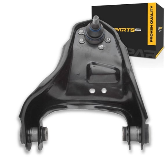 KarParts360 For Oldsmobile Bravada 1996-2001 Control Arm and Ball Joint | Driver Side | Front | Upper | Steel Control Arm | Bolt In | Threaded Ball Joint Stud | Black | With Bushings