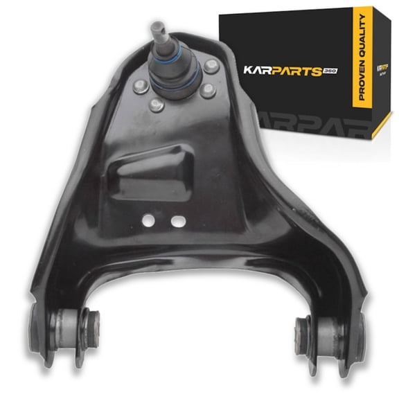 KarParts360 For Oldsmobile Bravada 1996-2001 Control Arm and Ball Joint | Passenger Side | Front | Upper | Steel Control Arm | Bolt In | Threaded Ball Joint Stud | Black | With Bushings