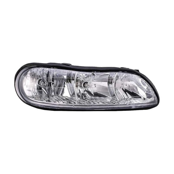 KarParts360 For Oldsmobile Cutlass 1997 1998 1999 Headlight Passenger Side | Clear Lens | Plastic Material | 12.8 Volts Direct Current | With 2 Bulbs | Replacement For 22618781