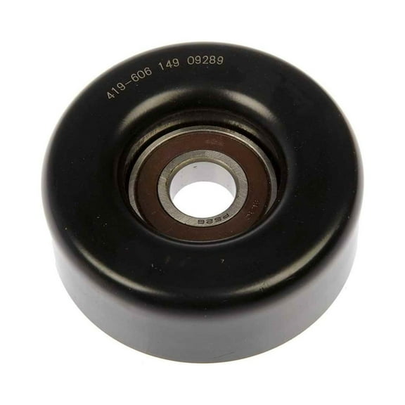 KarParts360 For Oldsmobile Cutlass Calais/Delta 88 1990 1991 Idler Pulley | Steel | Serpentine Belt Type | Black Color | 17 Millimeters Inside Diameter | 1 Mounting Hole | For 119459, 1194590