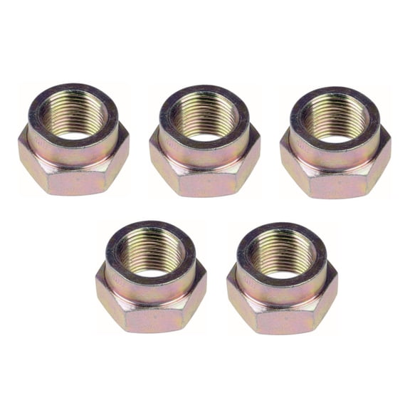 KarParts360 For Oldsmobile Cutlass Ciera 1990 Spindle Nuts | 5 Pieces | 30 Millimeters Hex Size | M20-1.50 Thread Size | Replacement For 14009990, 22636597
