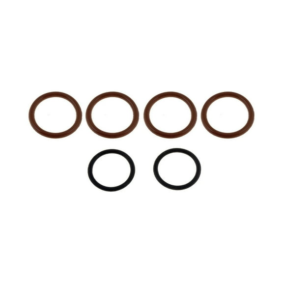 KarParts360 For Oldsmobile Cutlass Ciera 1994 1995 1996 Distributor Cap O-Ring | 6 Pieces | Rubber Material | 2 Black And 4 Red | Round Rim Shape | Replacement For 10477565