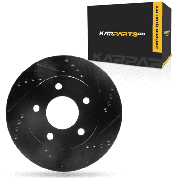 KarParts360 For Oldsmobile Cutlass Cruiser 1990 91 92 93 1994 Brake Rotor Front, Passenger Side | Cast Iron | 26.3 Millimeters/1.04 Inches Nominal Thickness | 5 Stud/Lug Hole
