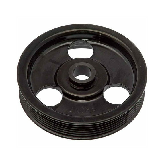 KarParts360 For Oldsmobile Cutlass Supreme 1991 92 93 94 95 1996 Power Steering Pump Pulley | Composite | Serpentine Belt Type | Black Color | Press-Fit Mount Type | 5 Groove | For 10115821