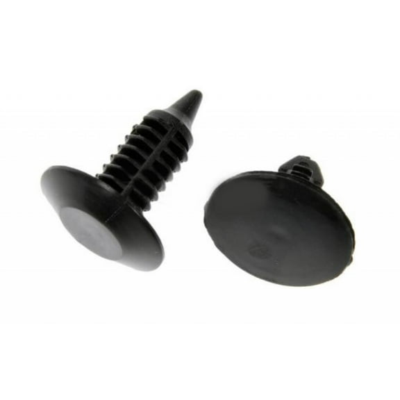 KarParts360 For Oldsmobile Silhouette 1993 1994 1995 1996 Splash Shield Retainer | Nylon | Black | 0.75 inches Fastener Head Diameter | 0.281 inches Fastener Hole Size | 0.5 inches Fastener Length