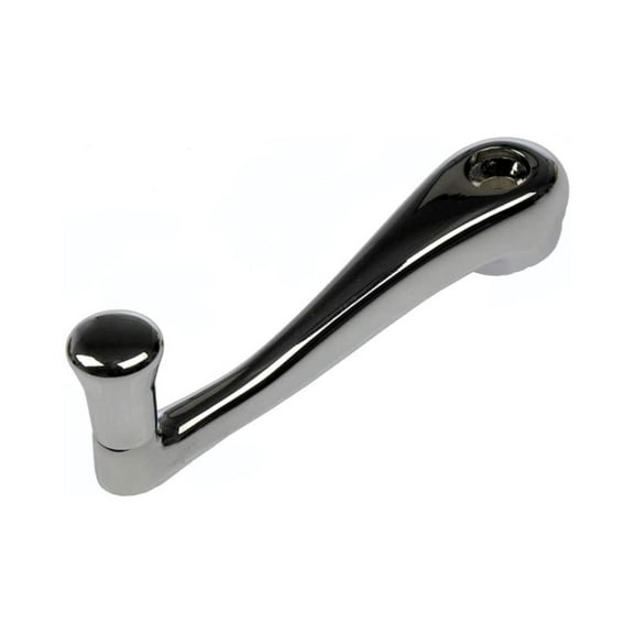 KarParts360 For Peterbilt 362 1990-2006 Heavy Duty Window Crank Handle | Metal | Chrome Finish | Plastic Knob | Clip Window Crank Shaft Attachment | Replacement For 1205091