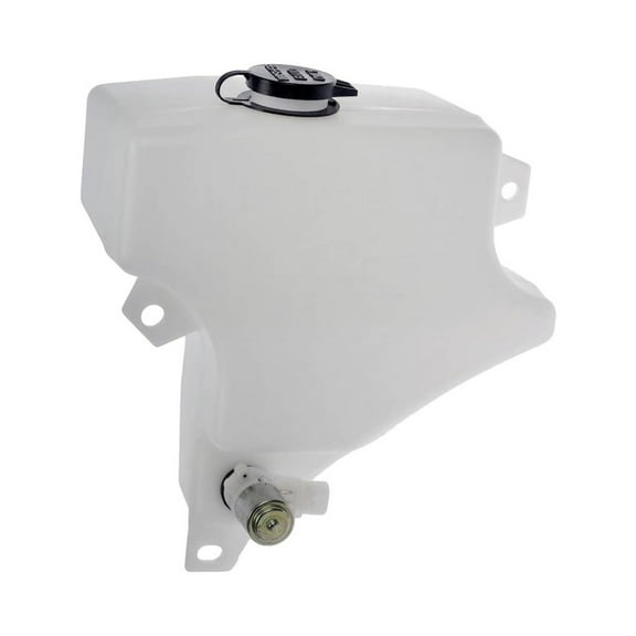 KarParts360 For Peterbilt 384/388 2008-2016 Windshield Washer Fluid Reservoir | Plastic Material | Clear Finish | Black Color | With Cap | Replacement For N5355001